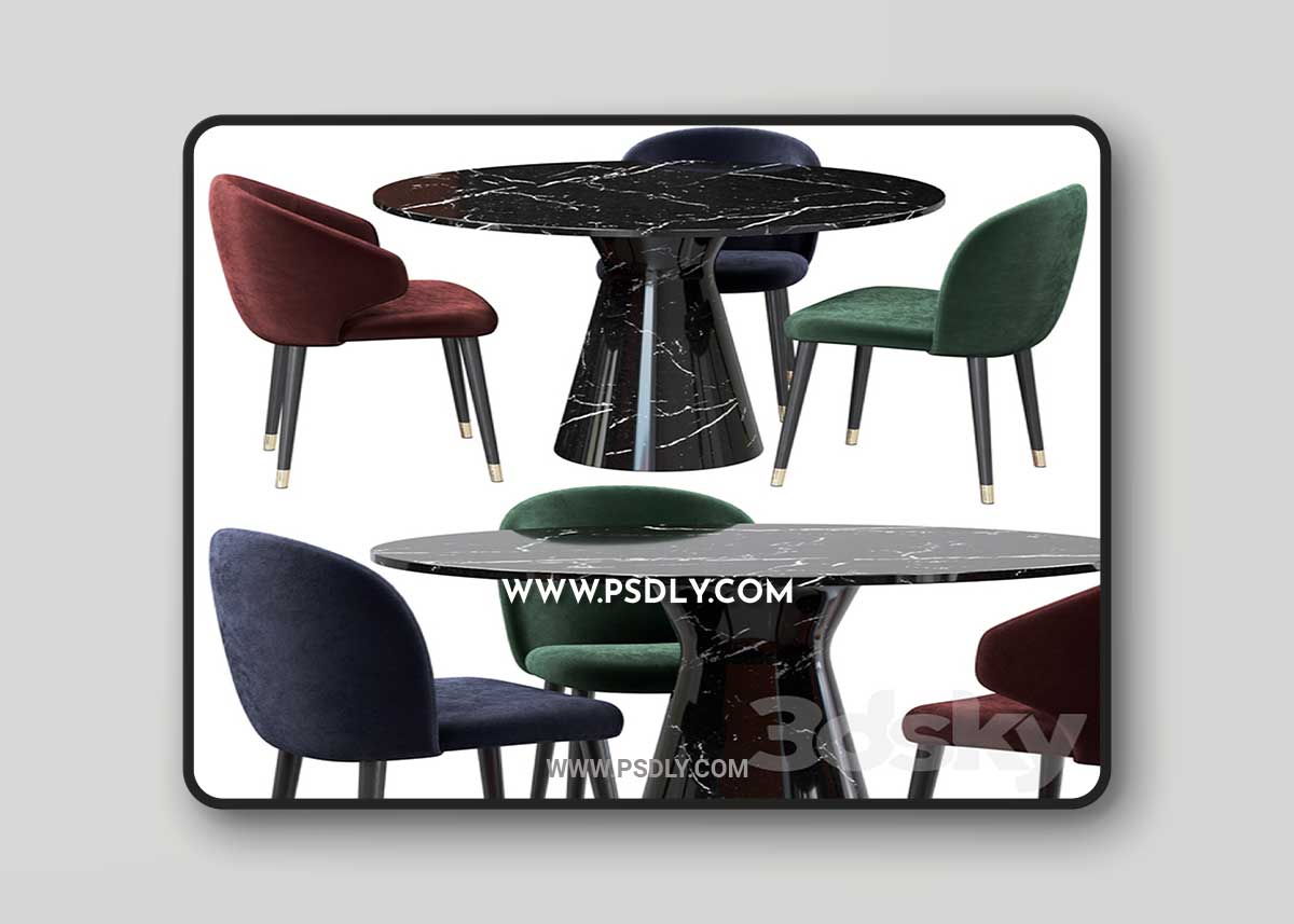 Eichholtz Dining Chair Volante 3D Model 1 Eichholtz Dining Chair Volante 3D Model