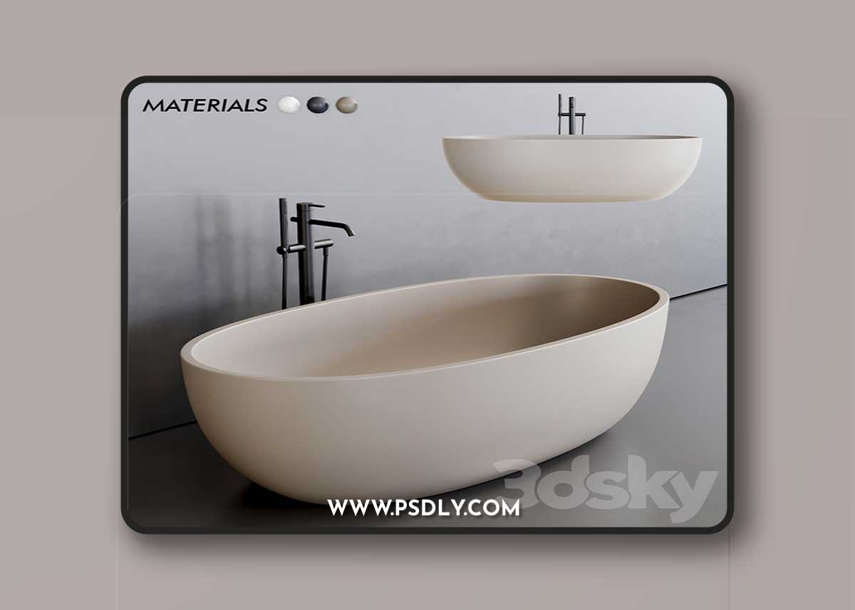 Esedra by SDR Ceramiche Bull Bathtub 3D Model 1 Esedra by SDR Ceramiche Bull Bathtub 3D Model