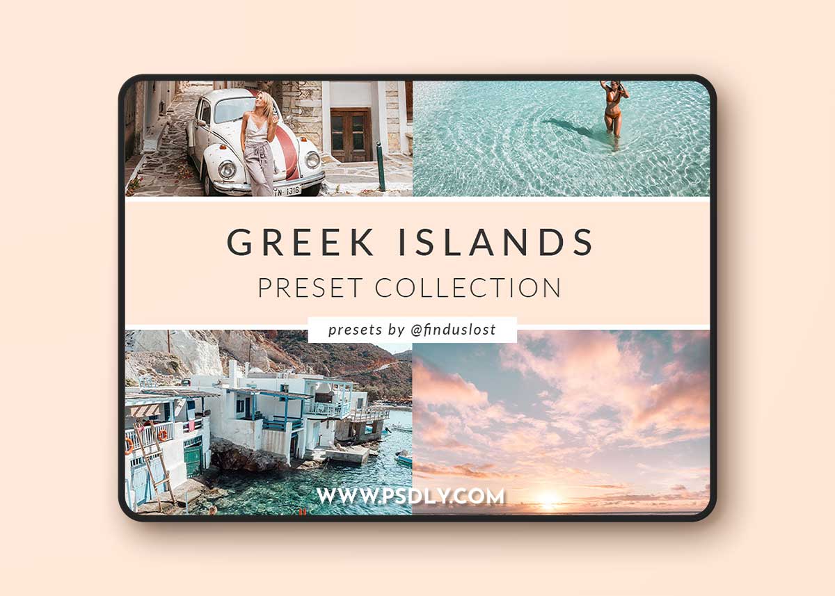 Finduslost - Greek Islands Presets Collection 1 Finduslost - Greek Islands Presets Collection