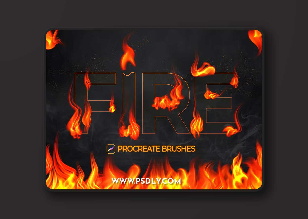 Fire Procreate Brushes 1 Fire Procreate Brushes