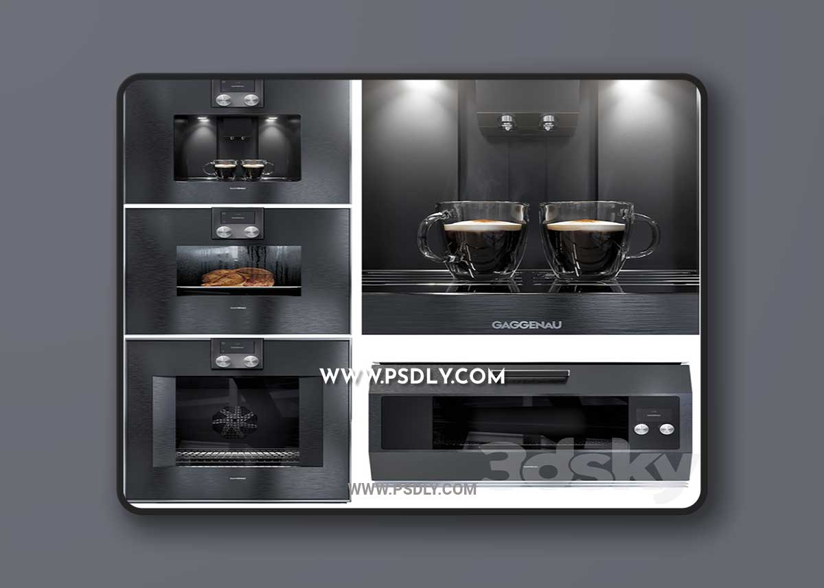 Gaggenau kitchen appliance 3D Model 1 Gaggenau kitchen appliance 3D Model