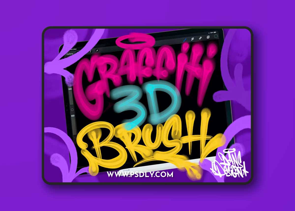 Graffiti 3D Procreate Brush 7W6KWCQ 1 Graffiti 3D Procreate Brush 7W6KWCQ