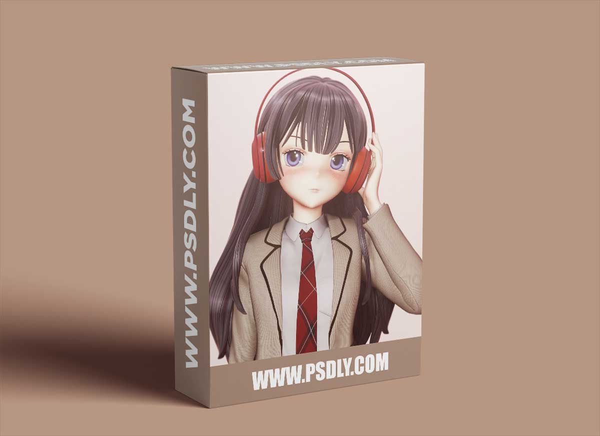 Gumroad - Anime School Girl 1 Gumroad - Anime School Girl