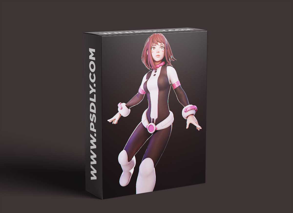 Gumroad - Uraraka Ochako: Character Creation in Blender 1 Gumroad - Uraraka Ochako: Character Creation in Blender