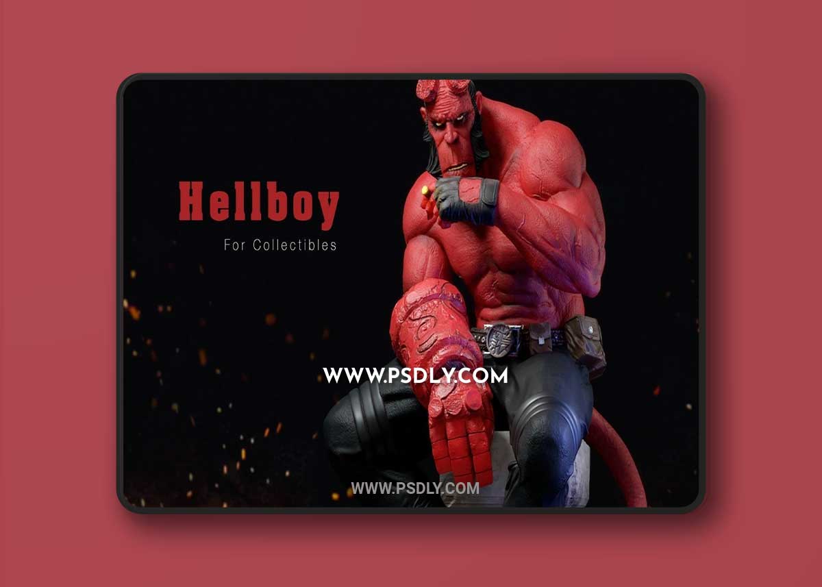 HellBoy 3D Print Model 1 HellBoy 3D Print Model