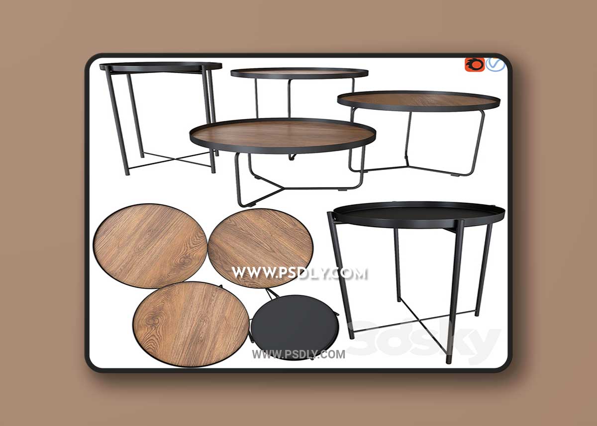 IKEA GLADOM. Cattelan italia billy wood 3D Model 1 IKEA GLADOM. Cattelan italia billy wood