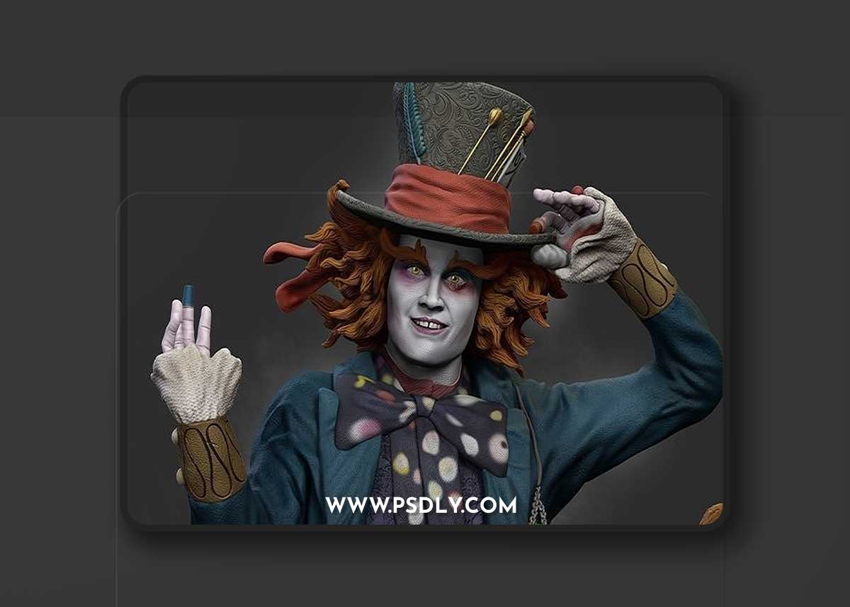 Mad Hatter 3D Print Model 1 Mad Hatter 3D Print Model