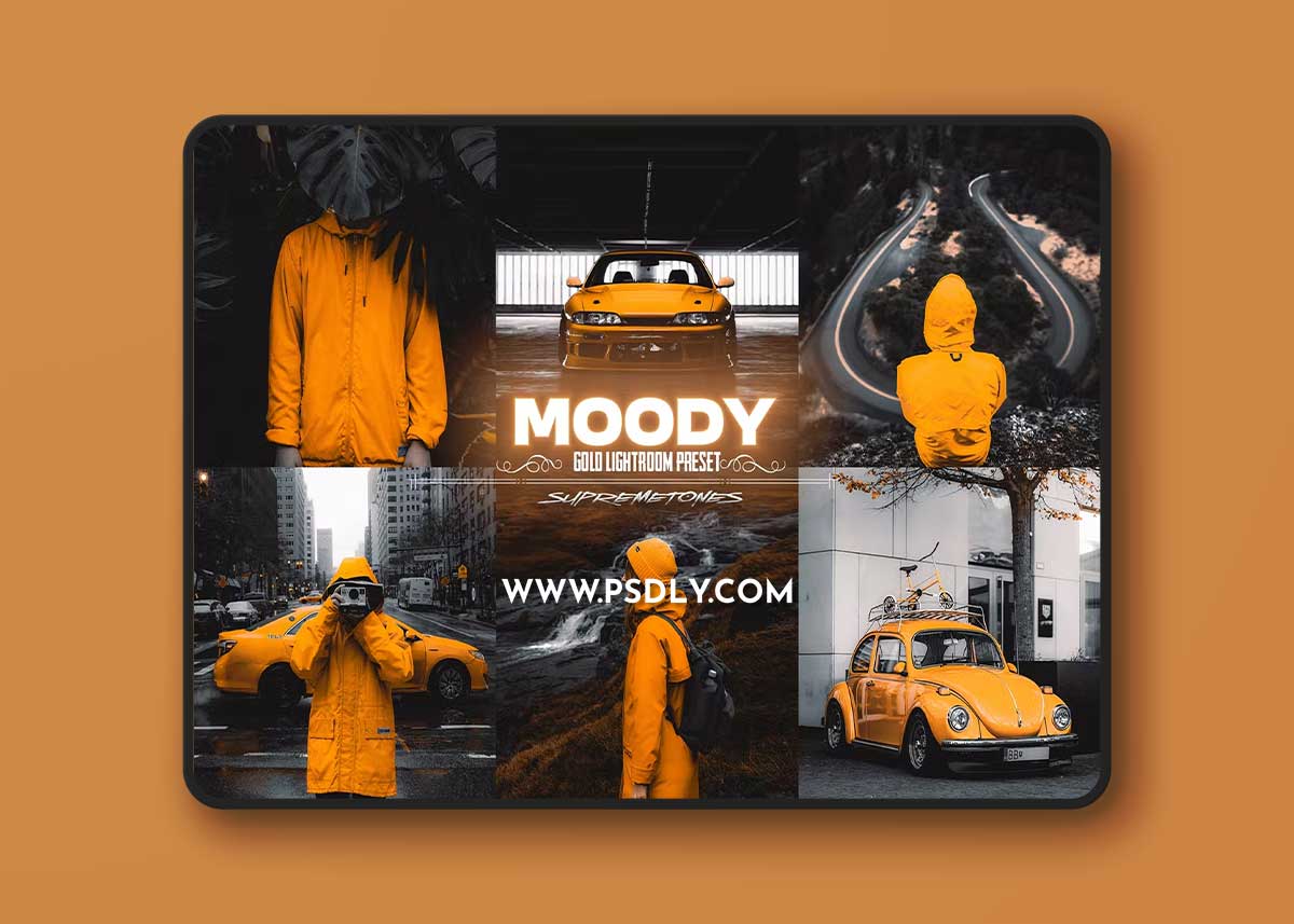 Moody Gold Lightroom Preset 1 Moody Gold Lightroom Preset