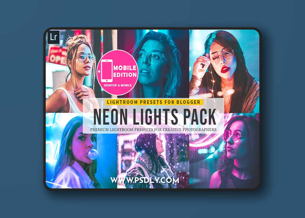 Neon Lights Lightroom Mobile Presets AVKGBCX 1 Neon Lights Lightroom Mobile Presets AVKGBCX