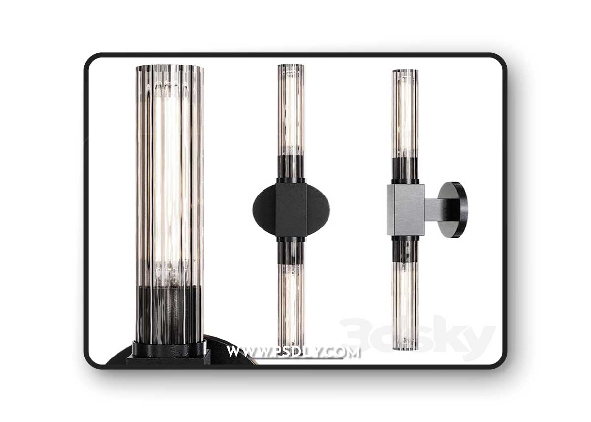 Restoration Hardware CANNELE VANITY SCONCE Black 1 Restoration Hardware CANNELE VANITY SCONCE Black