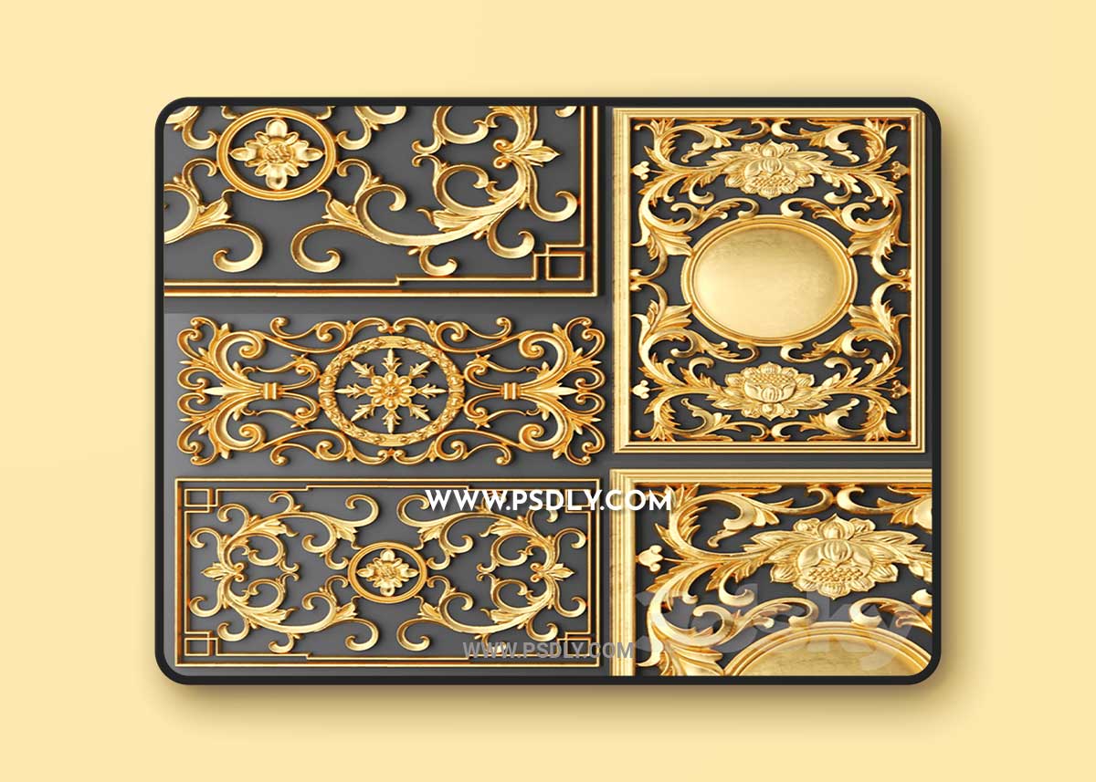 Set, Lattices, Classics, Stucco molding, Rosette, luxury, gold decor, carving, molding, stucco, ceiling, classical 1 Set, Lattices, Classics, Stucco molding, Rosette, luxury, gold decor, carving, molding, stucco, ceiling, classical