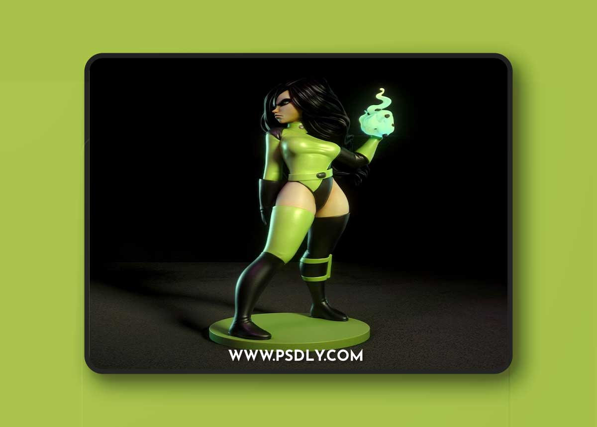Shego - Kim Possible 3D Print Model 1 Shego - Kim Possible 3D Print Model