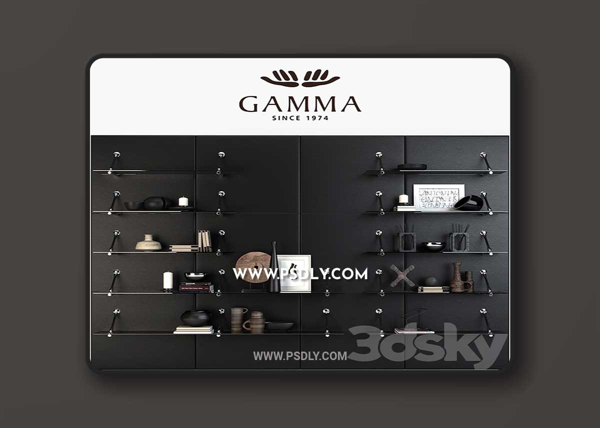 Shelves Gamma Boulevard 3D Model 1 Shelves Gamma Boulevard 3D Model