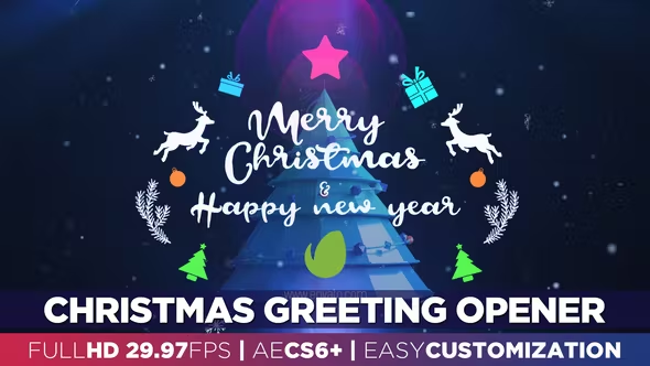 Videohive Christmas Greeting Opener 25192237 1 Videohive Christmas Greeting Opener 25192237