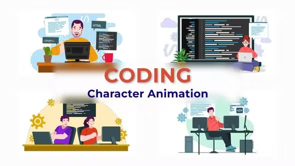 Videohive Coding Programmer Animation Scene 38193423 1 Videohive Coding Programmer Animation Scene 38193423