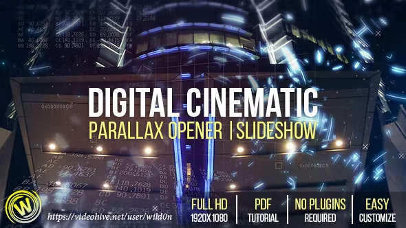 Videohive Digital Cinematic Parallax Opener | Slideshow 19334286 1 Videohive Digital Cinematic Parallax Opener | Slideshow 19334286