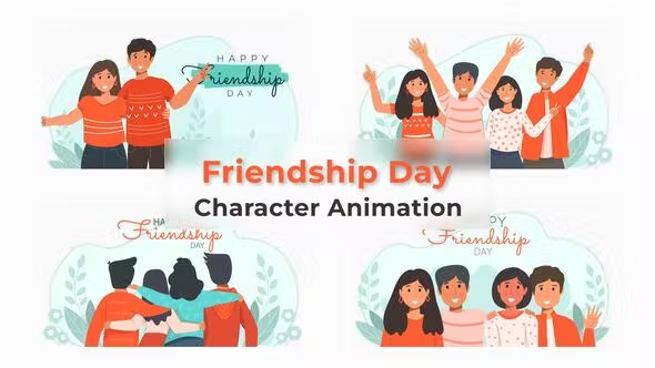 Videohive Friendship Day Animated Scene 38193487 1 Videohive Friendship Day Animated Scene 38193487