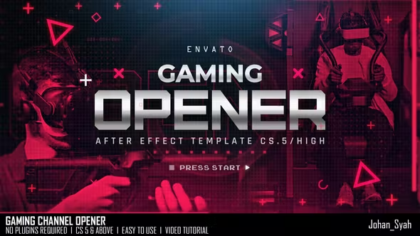 Videohive Gaming Channel Opener 38384826 1 Videohive Gaming Channel Opener 38384826