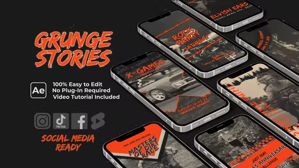 Videohive Instagram Stories / Grunge Stories 38275334 1 Videohive Instagram Stories / Grunge Stories 38275334