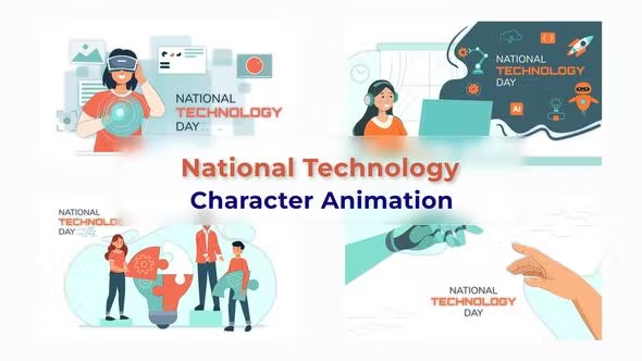 Videohive National Technology Day Explainer Animation Scene 38195615 1 Videohive National Technology Day Explainer Animation Scene 38195615
