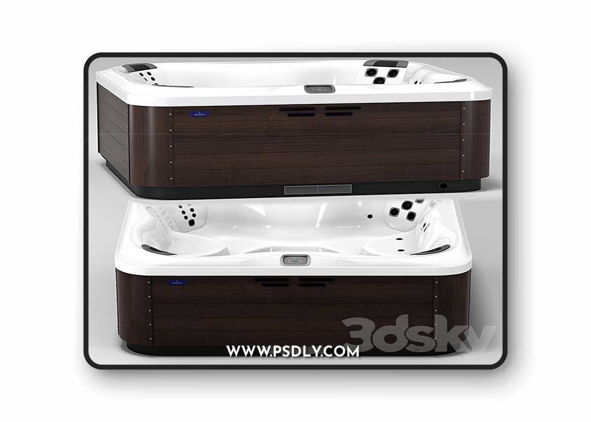 Villeroy & Boch Comfort Line Hot Tub 3D Model 1 Villeroy & Boch Comfort Line Hot Tub 3D Model