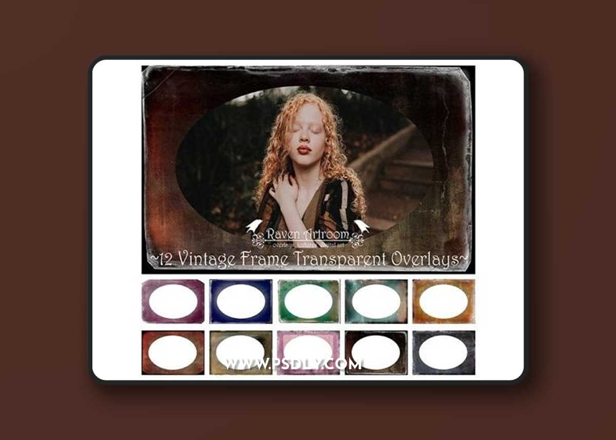 Vintage Frame Transparent Overlays 1 Vintage Frame Transparent Overlays