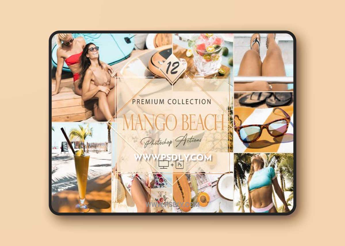 12 Photoshop Actions, Mango Beach Ps 1 12 Photoshop Actions, Mango Beach Ps