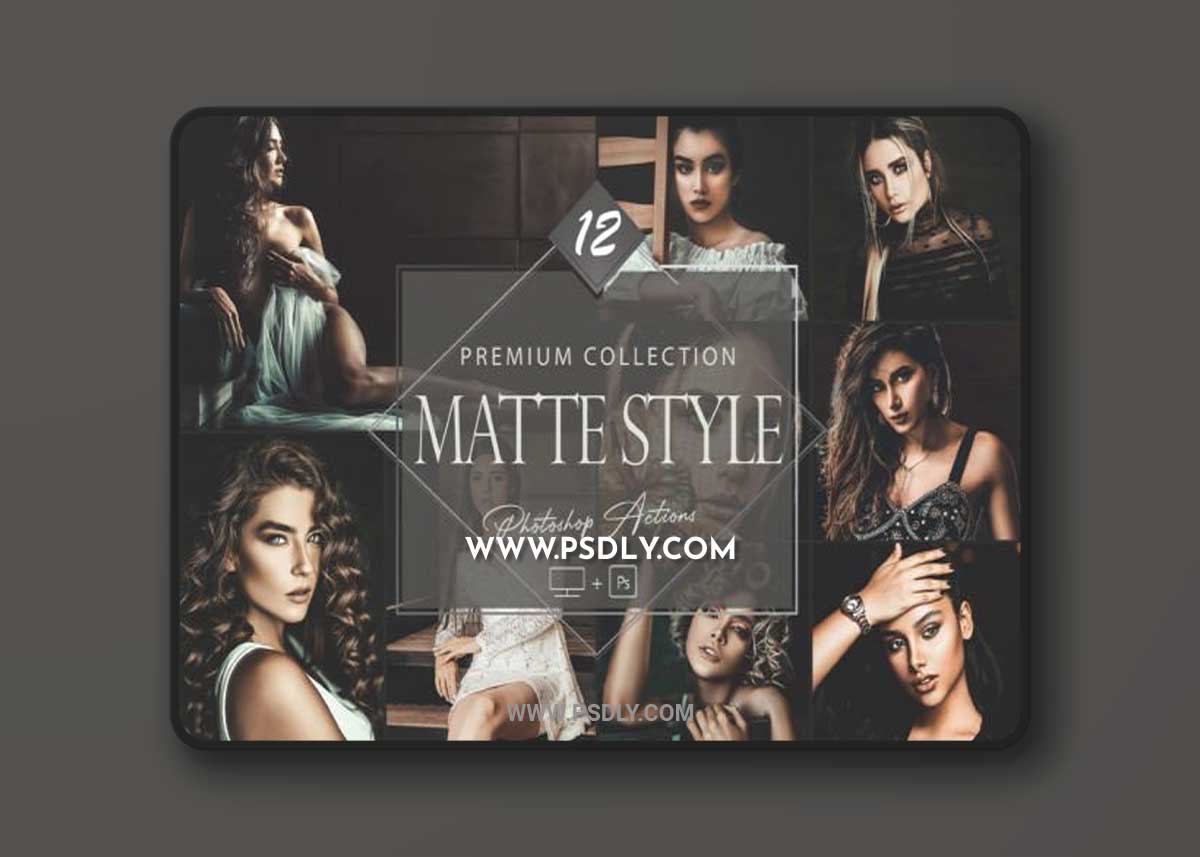 12 Photoshop Actions, Matte Style Ps 1 12 Photoshop Actions, Matte Style Ps