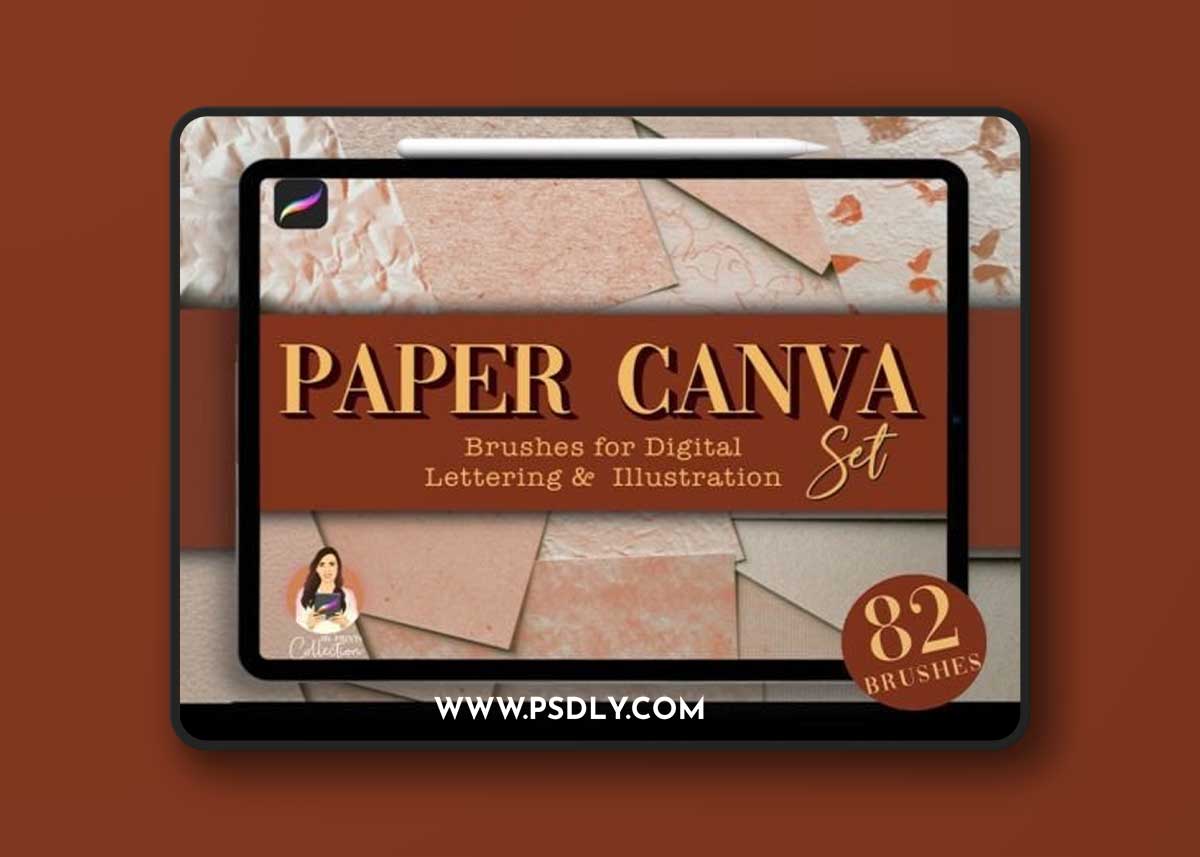 82 Paper Canva Procreate Brush Set 1 82 Paper Canva Procreate Brush Set
