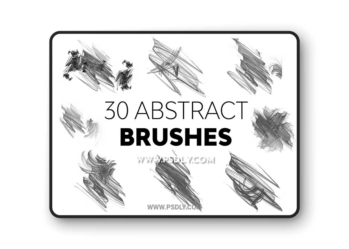 Abstract Brush Strokes Brushes BN9976C 1 Abstract Brush Strokes Brushes BN9976C
