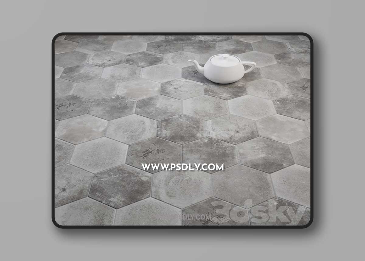 CIR Miami Esagona Dust Gray (Ex Polvere) Tile Set 1 CIR Miami Esagona Dust Gray (Ex Polvere) Tile Set