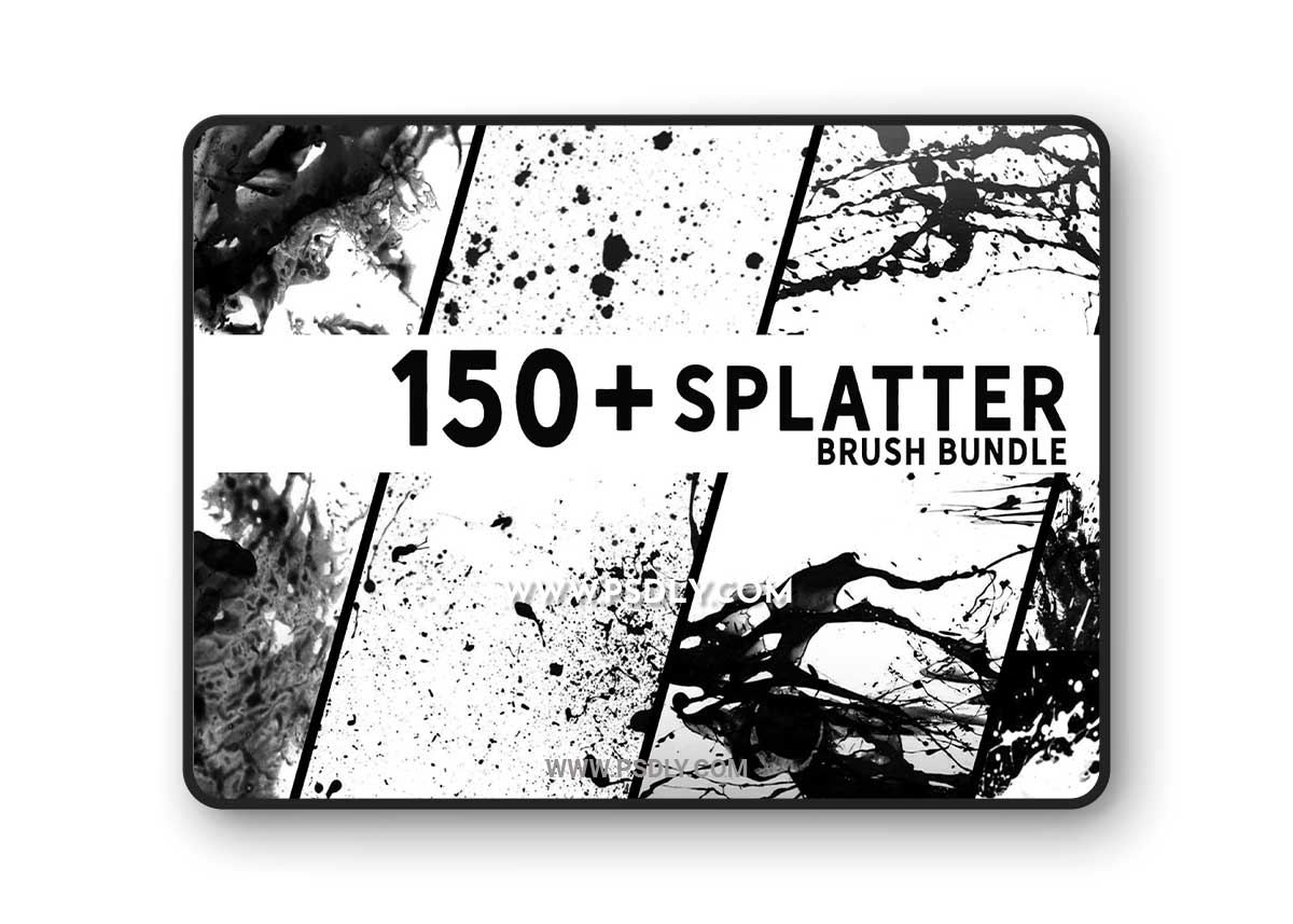 CreativeMarket - 150+ Photoshop Splatter Brush Bundle 5260197 1 CreativeMarket - 150+ Photoshop Splatter Brush Bundle 5260197