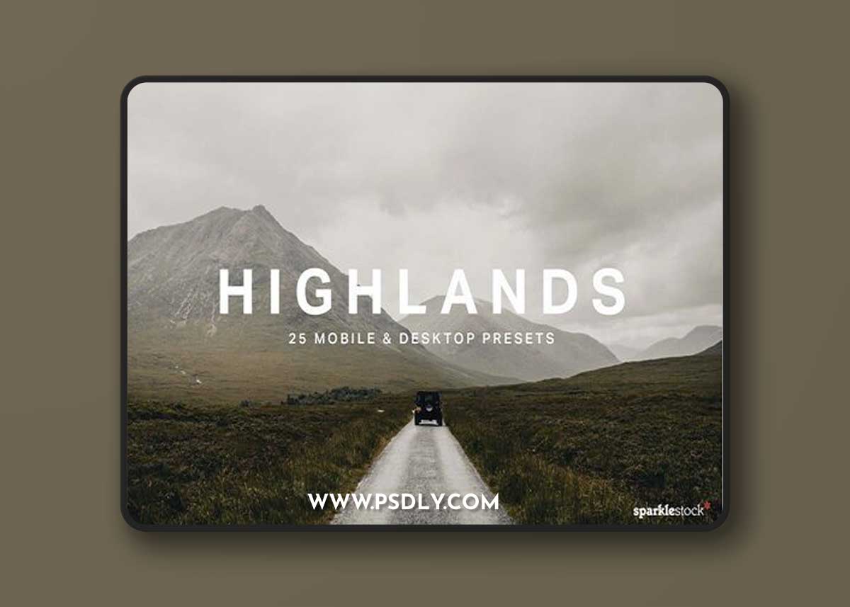CreativeMarket - 25 Highlands Lightroom Presets LUTs 7412124 1 CreativeMarket - 25 Highlands Lightroom Presets LUTs 7412124