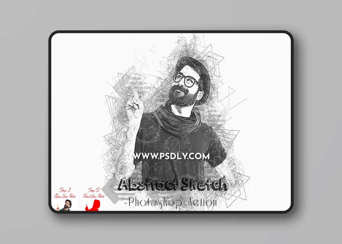 CreativeMarket - Abstract Sketch Photoshop Action 7353553 1 CreativeMarket - Abstract Sketch Photoshop Action 7353553