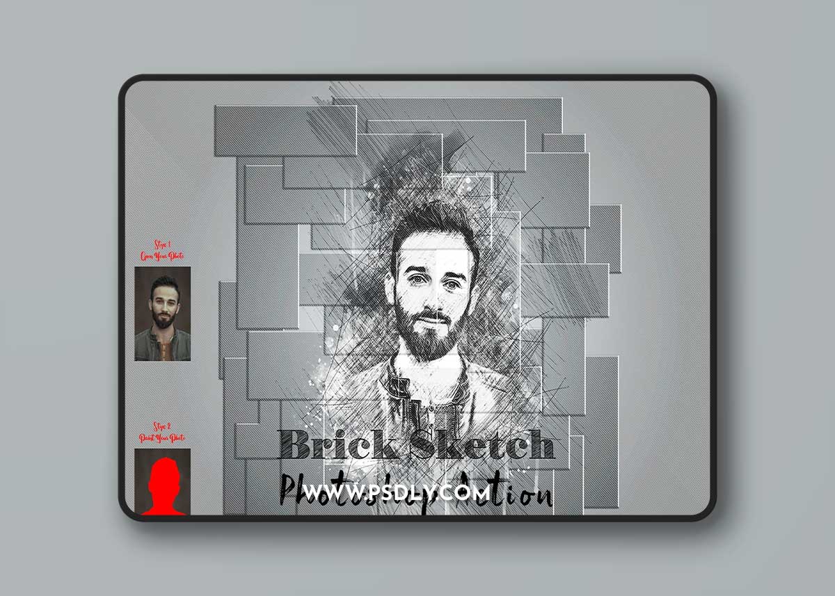CreativeMarket - Brick Sketch Photoshop Action 7407323 1 CreativeMarket - Brick Sketch Photoshop Action 7407323