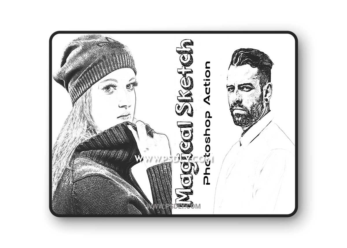 CreativeMarket - Magical Sketch Photoshop Action 7398675 1 CreativeMarket - Magical Sketch Photoshop Action 7398675