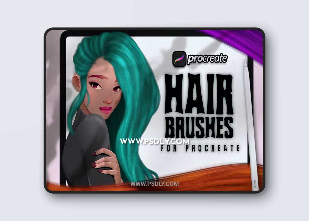 Dans Hair Brush Procreate NX3ABB6 1 Dans Hair Brush Procreate NX3ABB6