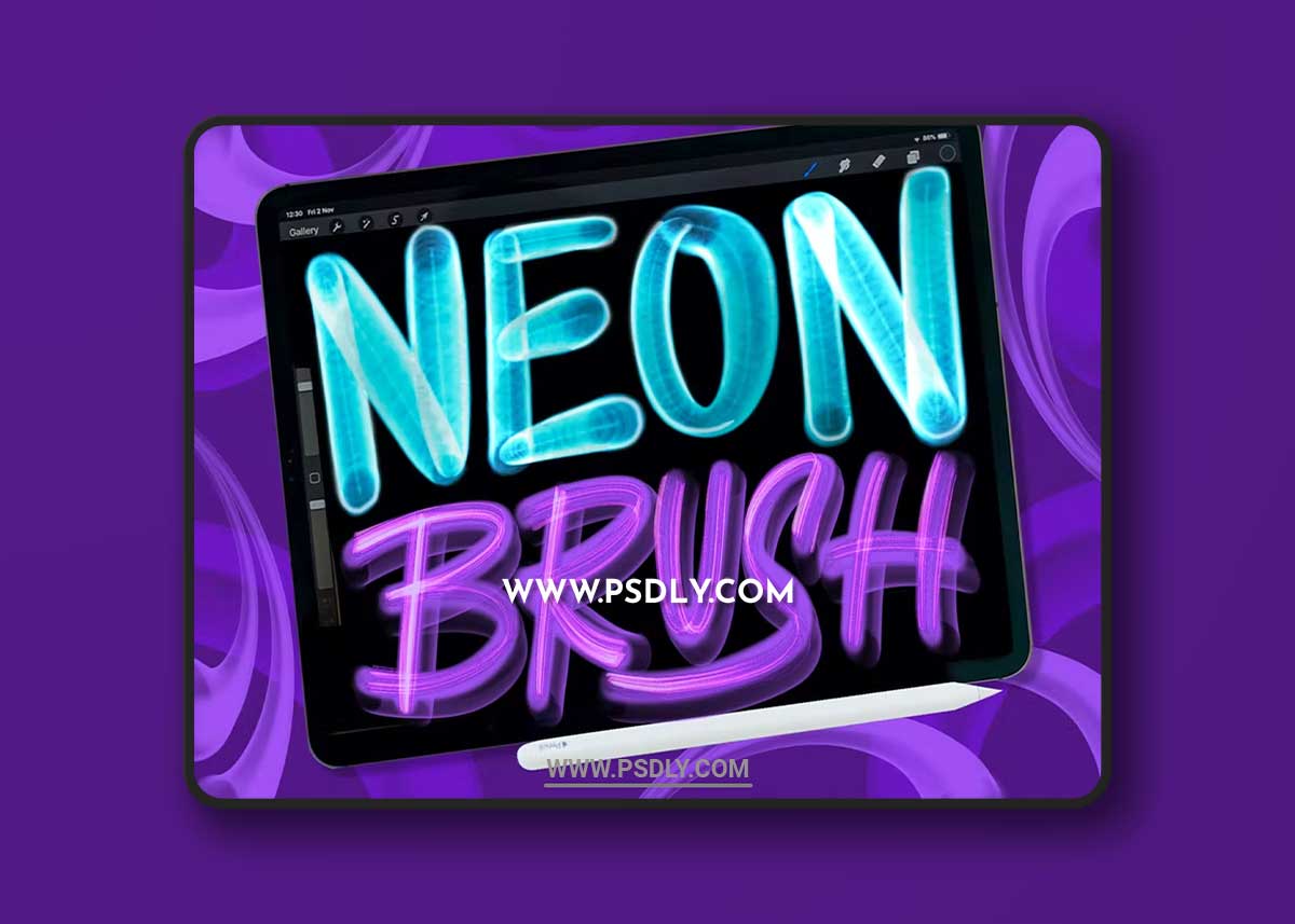 Dans Neon Light Brush Procreate 6EAZR7T 1 Dans Neon Light Brush Procreate 6EAZR7T