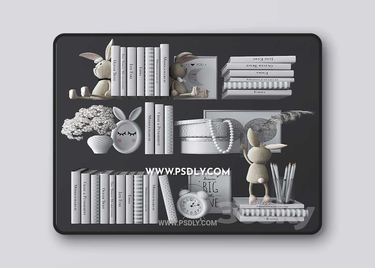 Decorative set in the nursery 4 3D Model 1 Decorative set in the nursery 4 3D Model