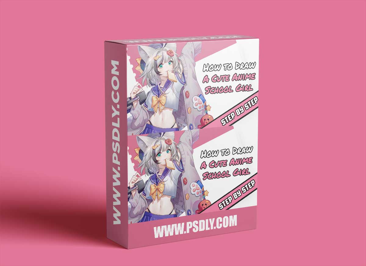 How to Draw A Cute Anime School Girl Step by Step with Wingfox Studio 1 How to Draw A Cute Anime School Girl Step by Step with Wingfox Studio