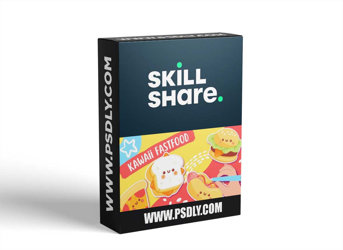How to Draw Kawaii Sticker Illustrations: Cute Fast Food | Procreate 1 How to Draw Kawaii Sticker Illustrations: Cute Fast Food | Procreate