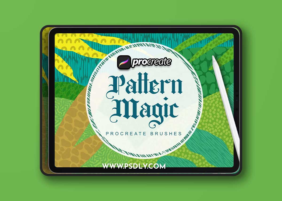 Magic Pattern Texture Brush Procreate S8AD4W5 1 Magic Pattern Texture Brush Procreate S8AD4W5