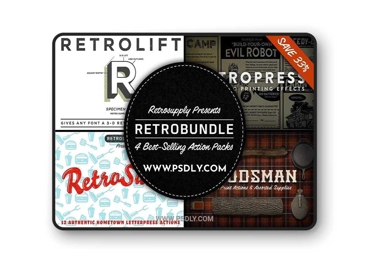 Retrosupply - Best Selling Actions for Photoshop 1 Retrosupply - Best Selling Actions for Photoshop