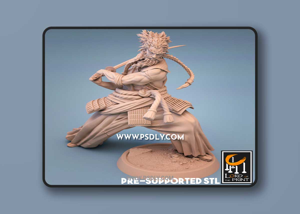 Samurai Male 3D Print 3D Model 1 Samurai Male 3D Print 3D Model