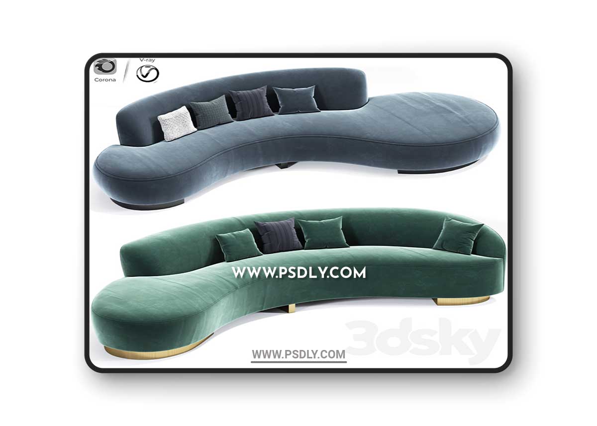 Serpentine Sofa And Freeform Curve Vladimir Sofa Set 3D Model 1 Serpentine Sofa And Freeform Curve Vladimir Sofa Set