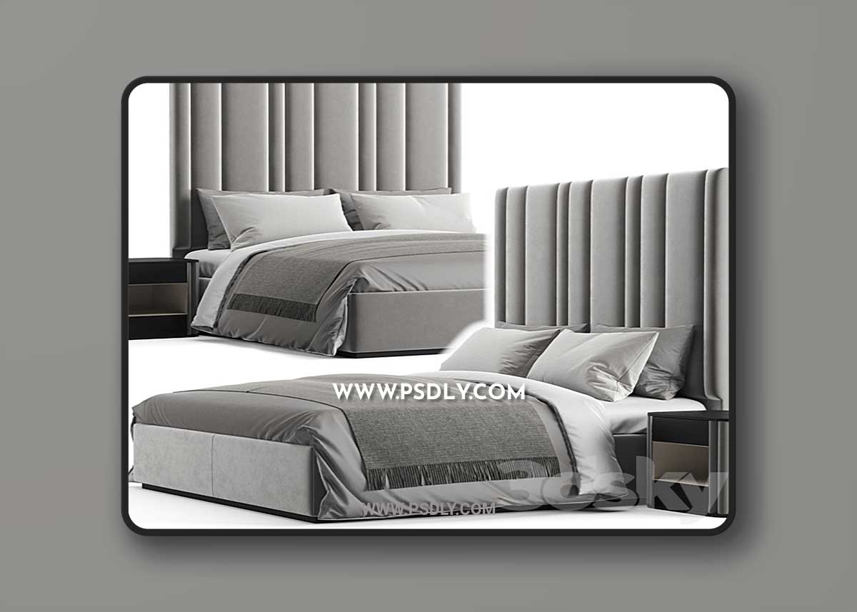 The Sofa And Chair Company Theo Bed 3D Model 1 The Sofa And Chair Company Theo Bed 3D Model