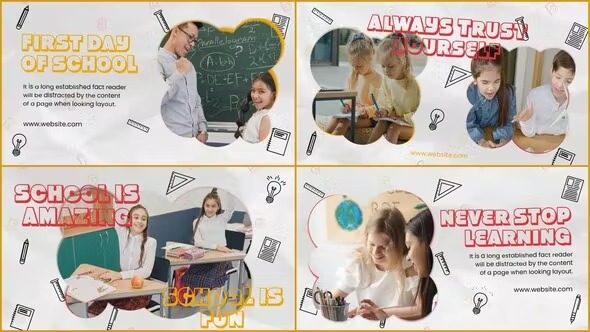 Videohive Back To School - Creative Opener 38869339 1 Videohive Back To School - Creative Opener 38869339