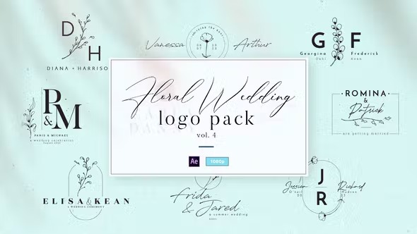 Videohive - Floral Wedding Logo Vol. 4 - 38726070 1 Videohive - Floral Wedding Logo Vol. 4 - 38726070