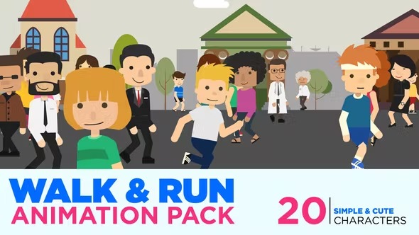 Videohive Walk & Run Cycle 17740903 1 Videohive Walk & Run Cycle 17740903