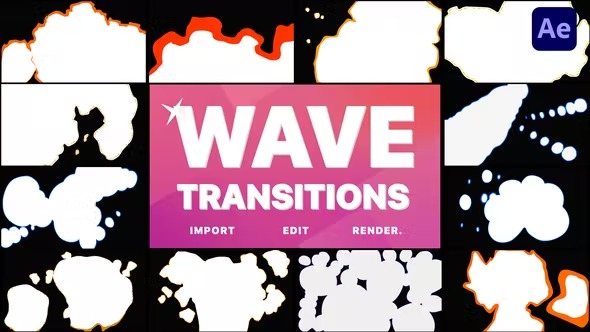 Videohive Wave Transitions | After Effects 38636952 1 Videohive Wave Transitions | After Effects 38636952